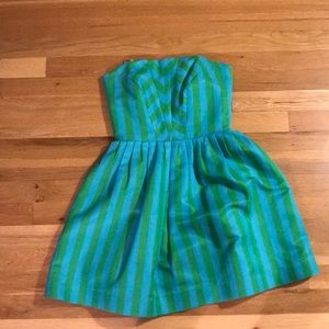 Lily Pulitzer striped strapless dress